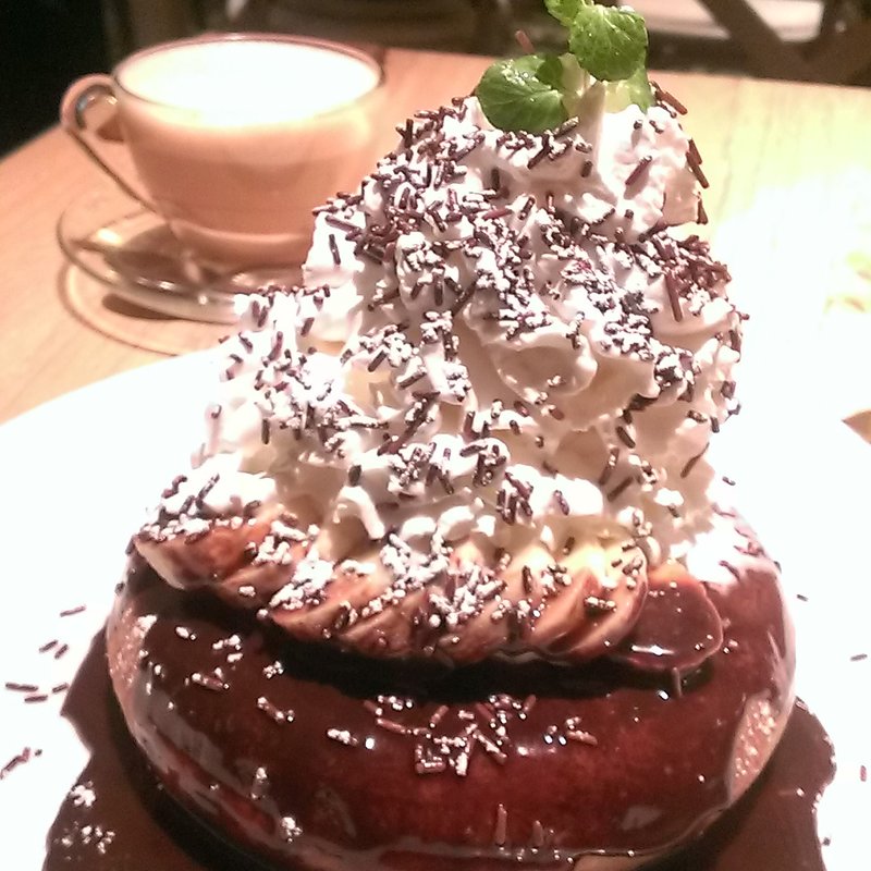 チョコレート＆バナナパンケーキ(モクオラ　ディキシーダイナー 笹塚店 （MOKUOLA Dexee Diner）)