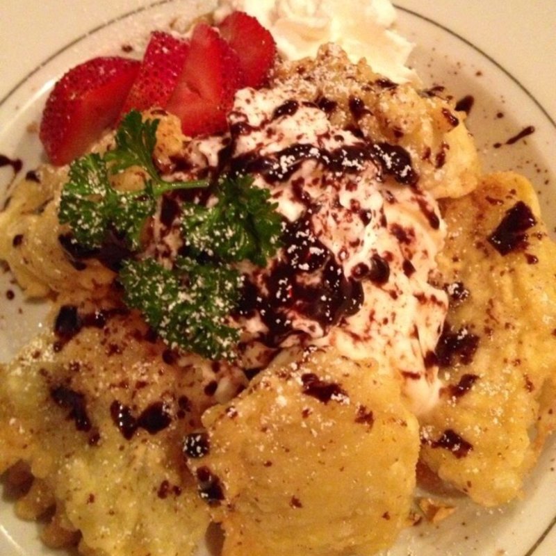 Fried banana ice cream(Musha Restaurant)