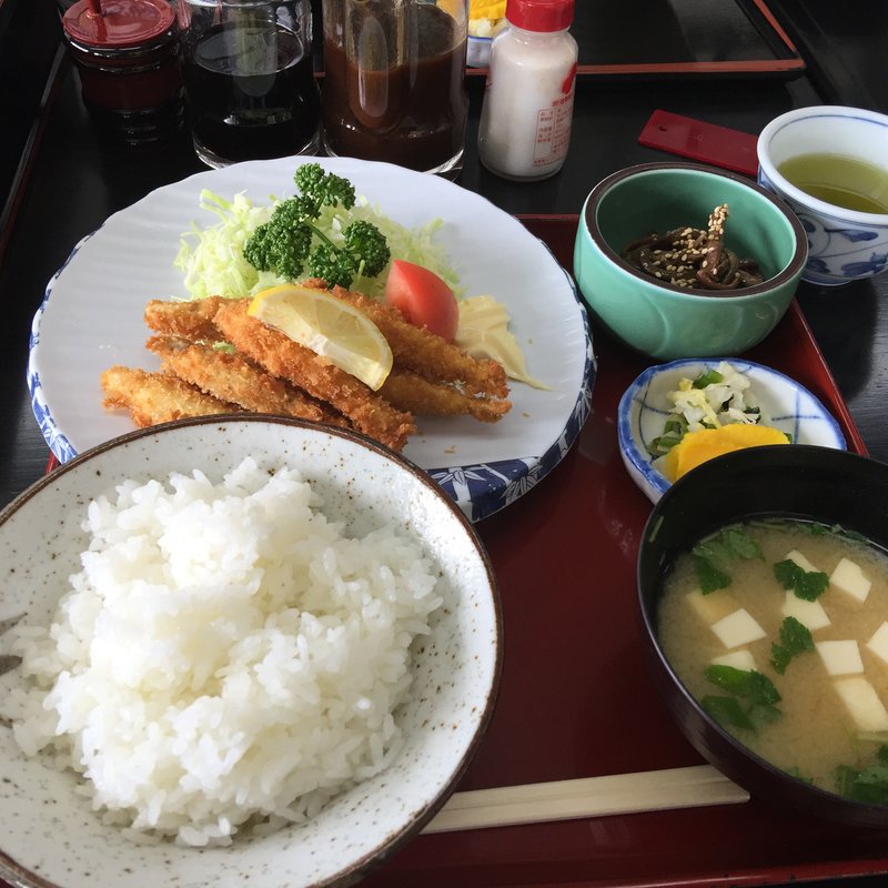 わかさぎ定食(おか本 （おかもと）)