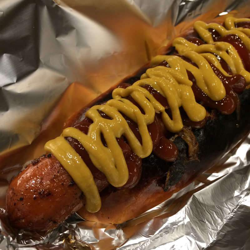 塩ガーリックホットドッグ(不思議な窓)