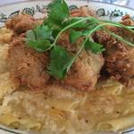 Macaroni and cheese buttermilk chicken fingers