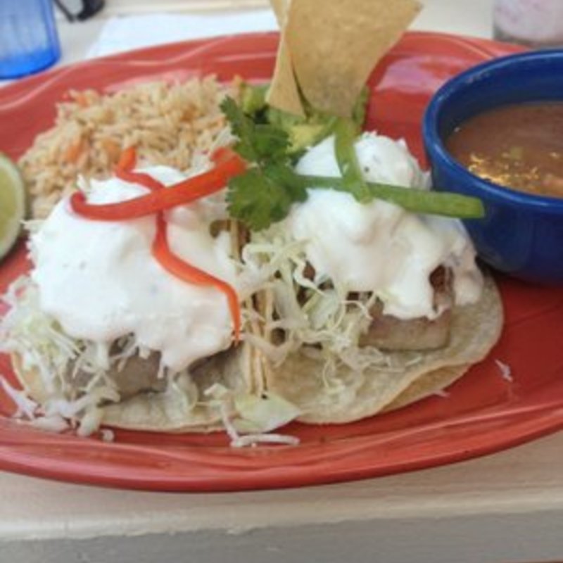 Ahi fish tacos(Papa Ole’s)