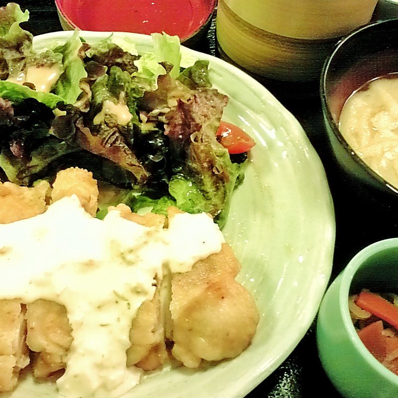 チキン南蛮タルタルソース定食(おごじょ家 東陽町店)