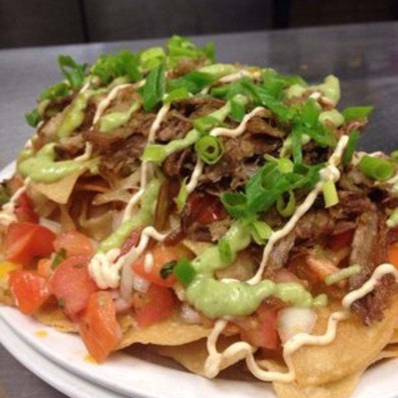 Kalua pig nachos (Kauai Hula Girl Restaurant)