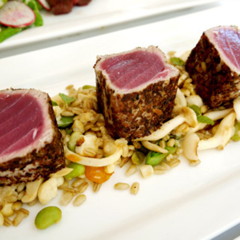 アヒのポルチーニソース(The Veranda)