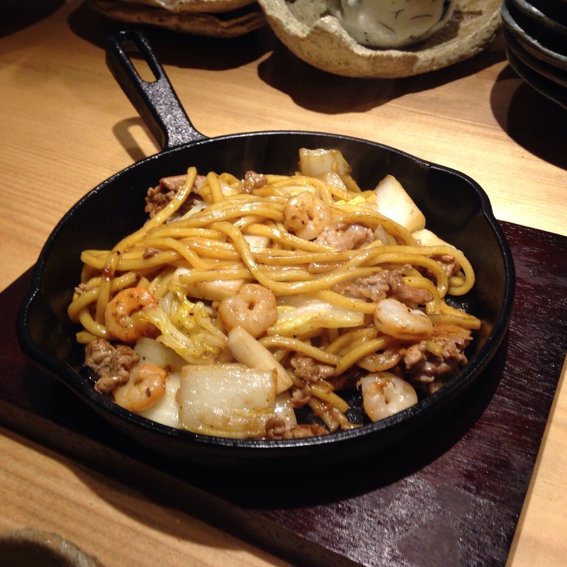 特製ポン酢焼きそば みっくす(鉄板Dining あらい)