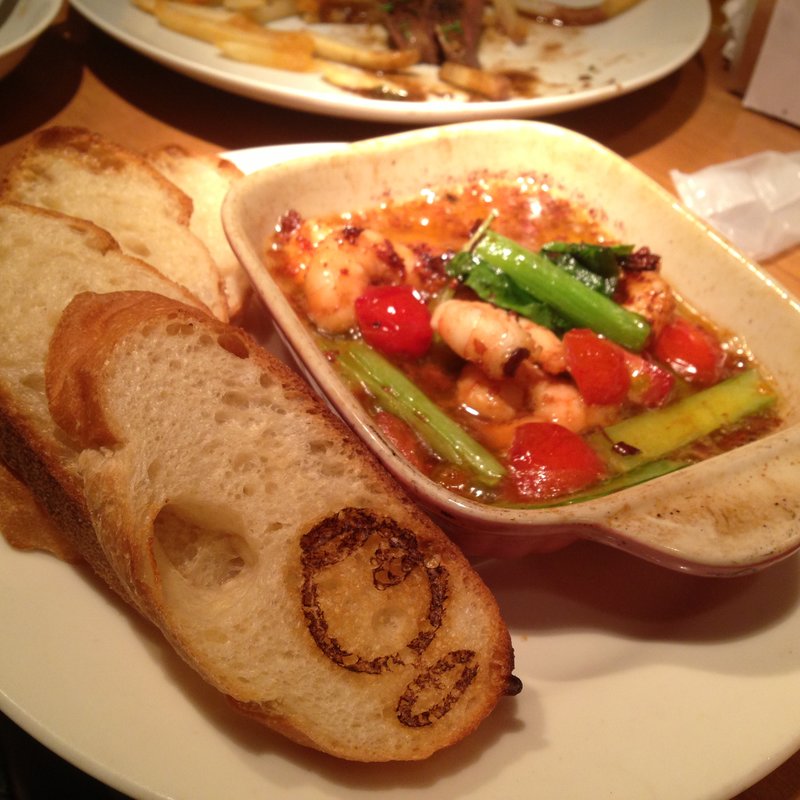 小海老と小松菜のアヒージョ(Ajito 六本木店  （アジト）)