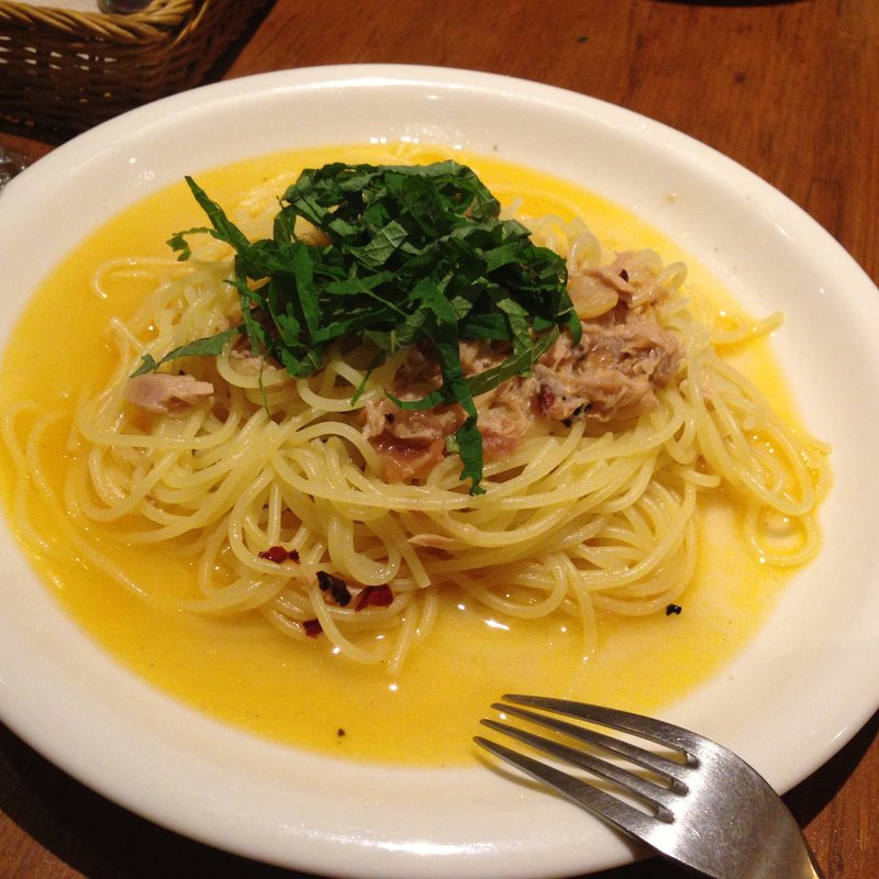 紀州梅とツナのペペロンチーノ(KURA 渋谷店)