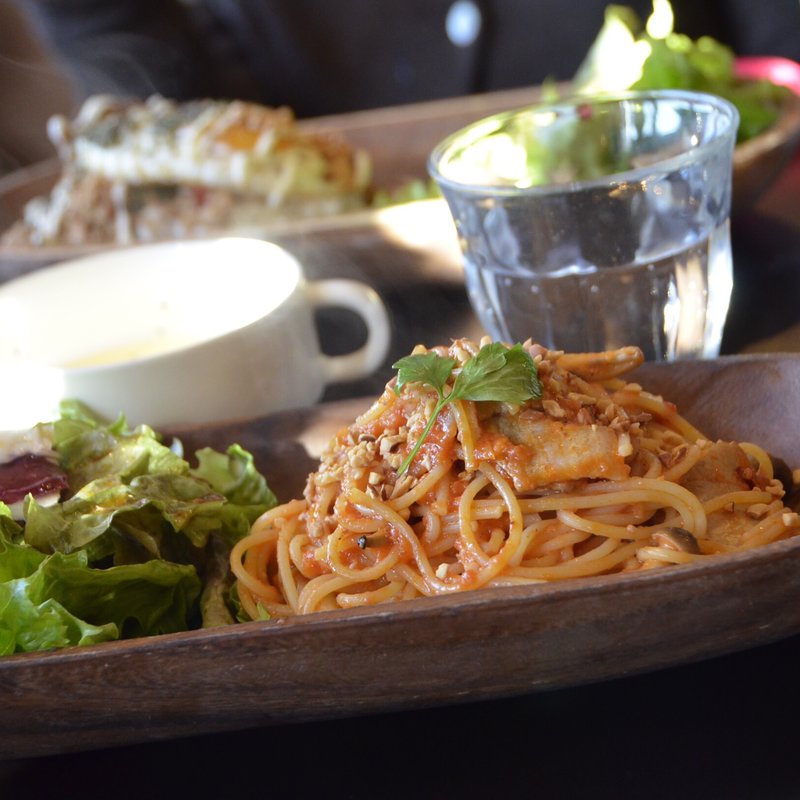 エビのトマトクリームパスタ(北口カフェ )