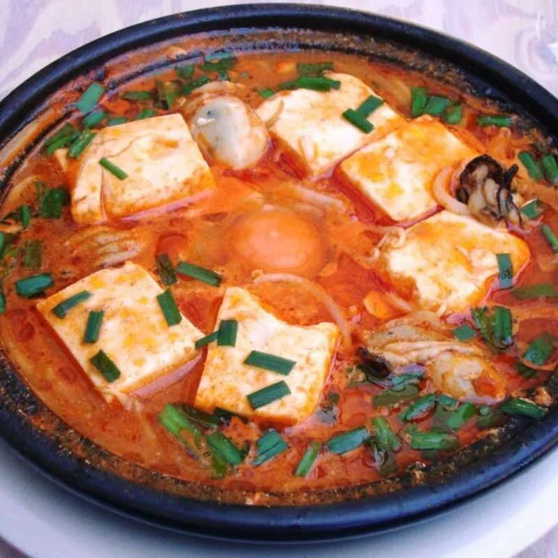 かきと豆腐のチゲラーメン(ぐぁらく)