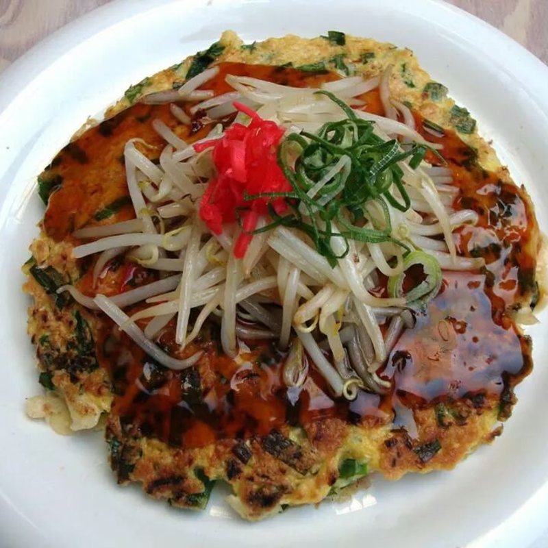 ニラお好み焼き(ぐぁらく)