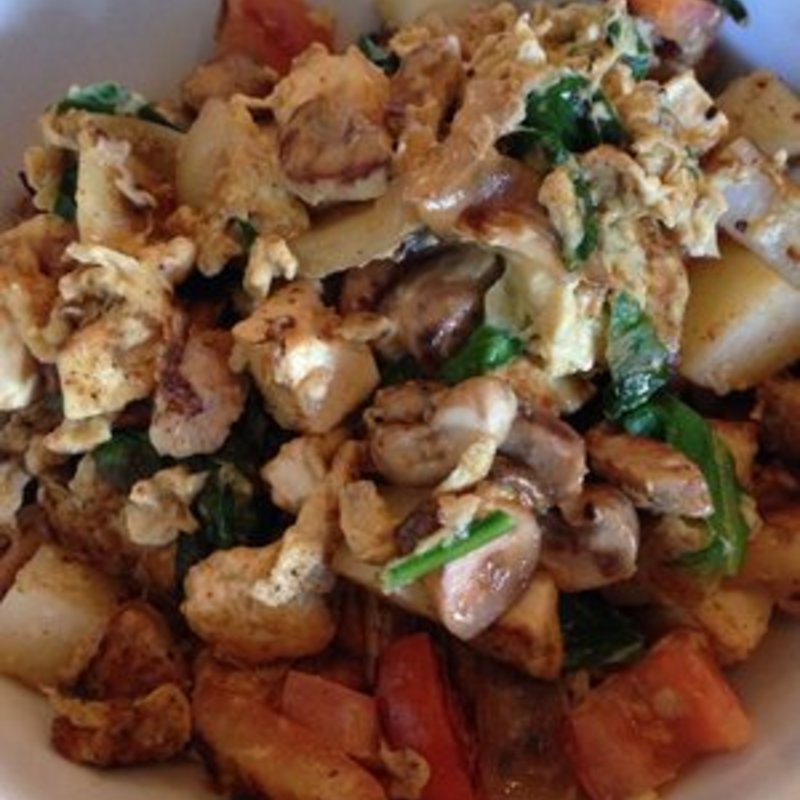 Chicken sausage scramble(Doughboys Cafe )
