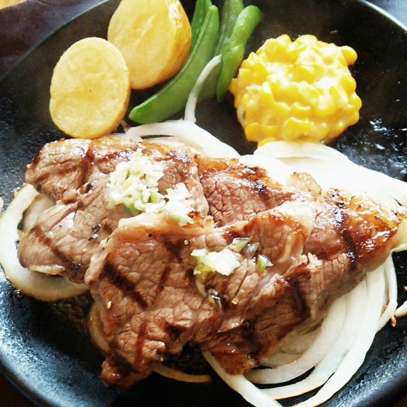 常陸牛ステーキ ネギ塩ソース(アメリカ屋 )