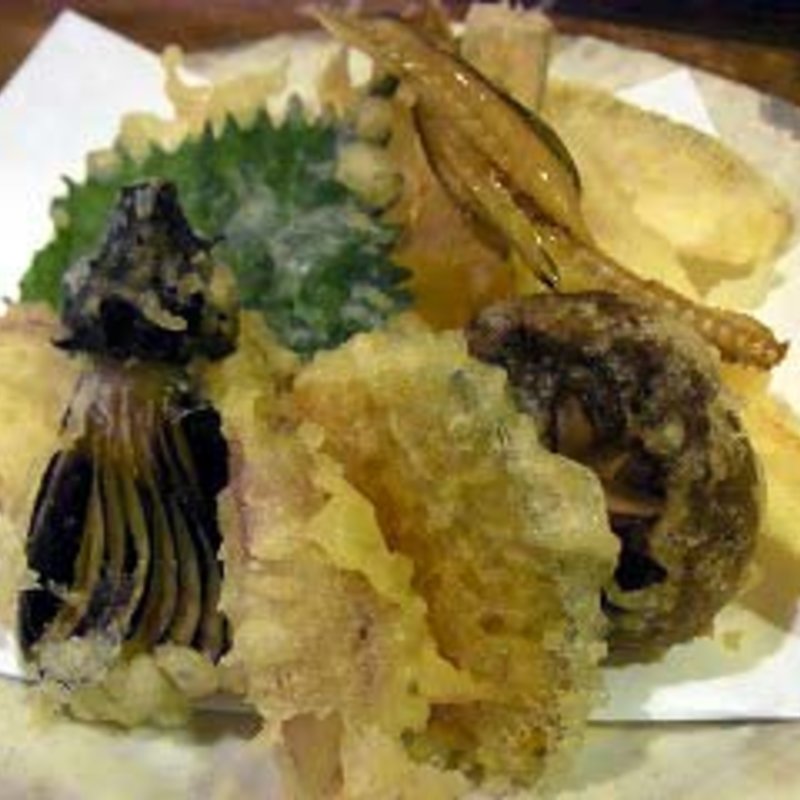 キスの天ぷら野菜添え(神馬 )