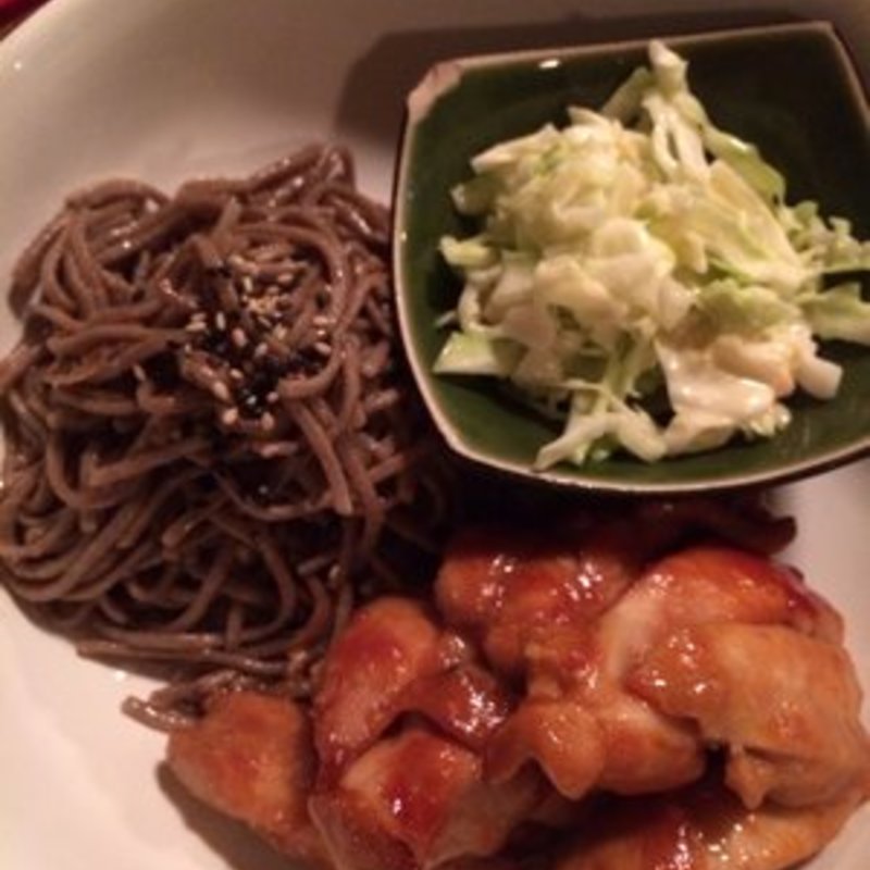 Chicken with lilikoi barbecue sauce (Sushi Rock)