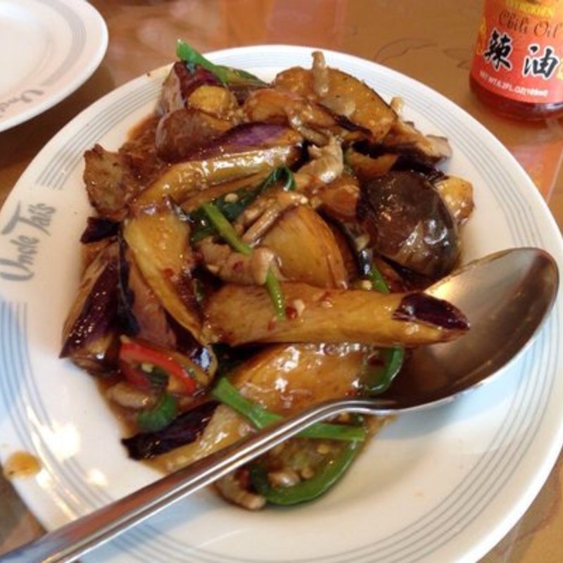 Braised eggplant and mushrooms(Eastern Paradise Restaurant)