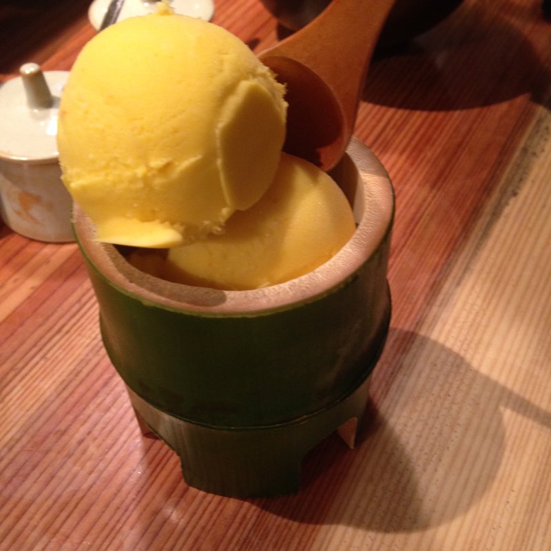 かぼちゃアイス(博多もつ鍋やまや コレド室町店)