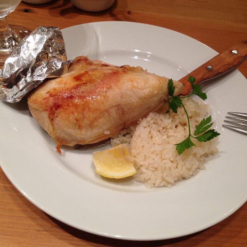 ロティサリーチキン　プティプレート(TRATTORIA LA COCORICO 銀座)