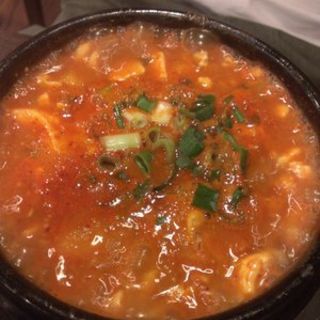Kimchee pork soondoobu(Chogajib Korean Restaurant)