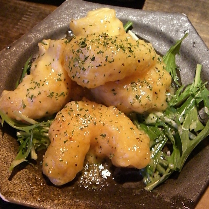 ﾌﾟﾘｯとｻｸｯと海老マヨ炒め(十八番や)