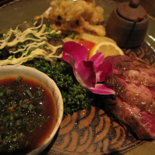 あぐぅｰ豚炭火焼き(沖縄粟国島料理 あぐぅーん たまプラーザ店)