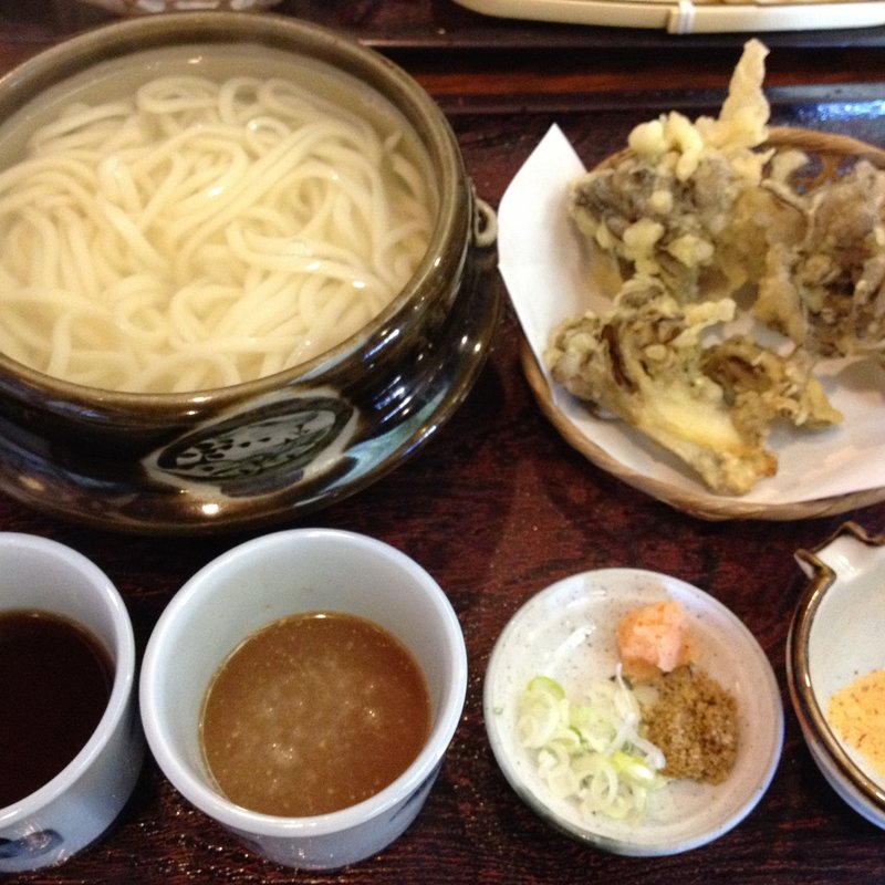 天釜（舞茸天ぷら）(水沢うどん 松島屋 )