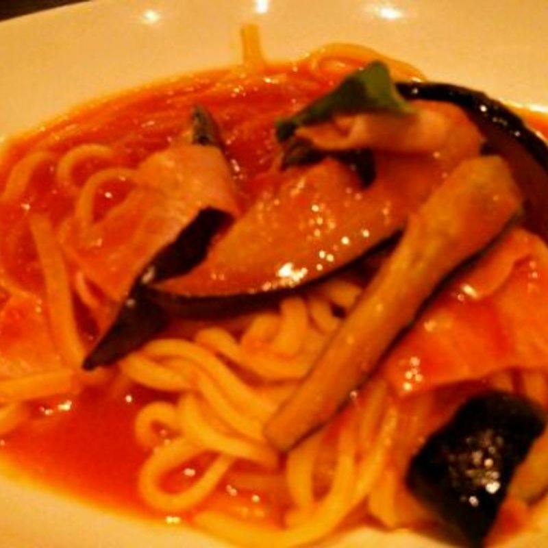 なすとベーコンのトマトパスタ(プロント カレッタ汐留店)