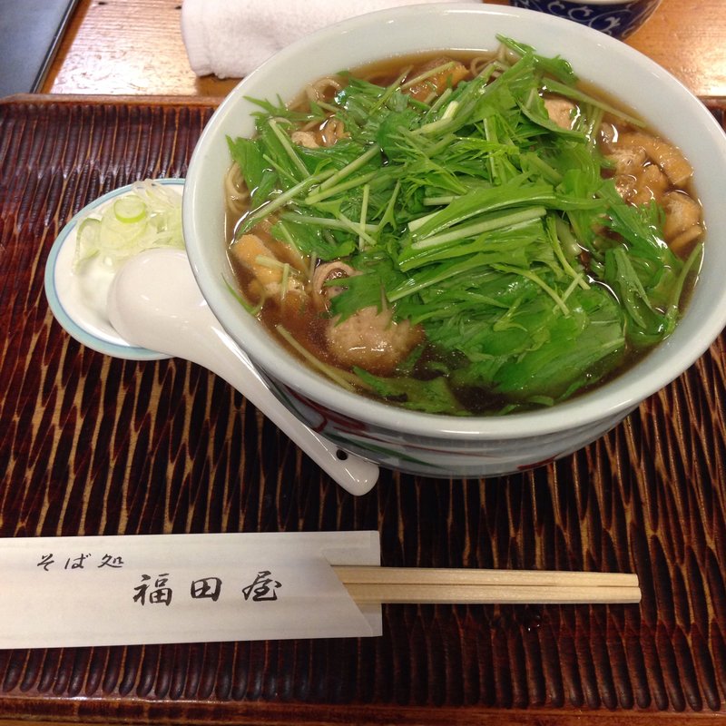 とりだんごそば(そば処 福田屋(ふくだや))