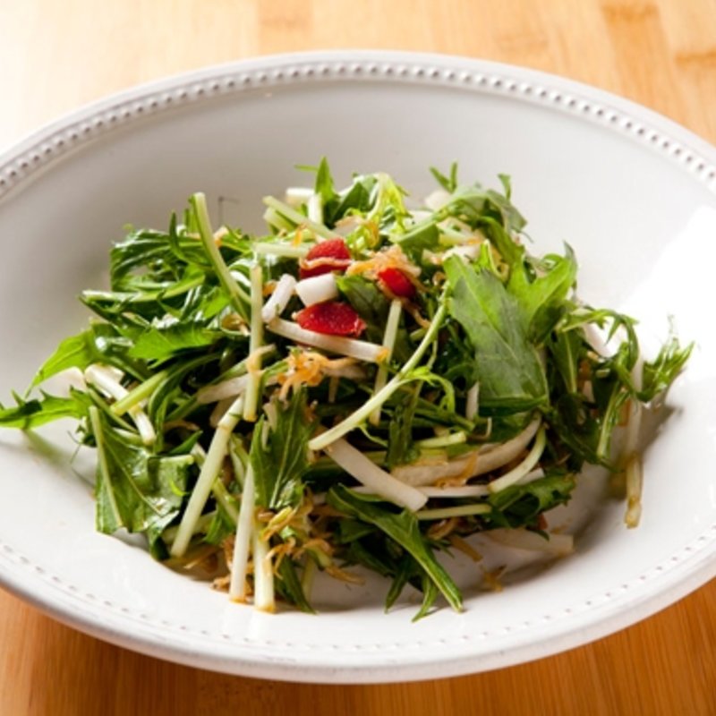Fresh Mizuna Daikon Salad (Osawa Shabushabu Sushi)