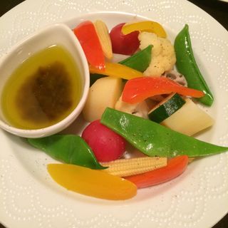 彩々温野菜のバーニャカウダ(樂食イタリアン マジョリカ)