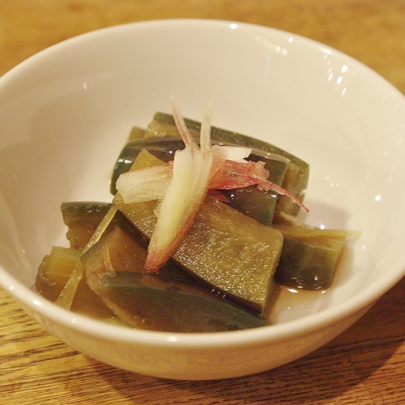 なすの茗荷和え(日本再生酒場 門前仲町店 )