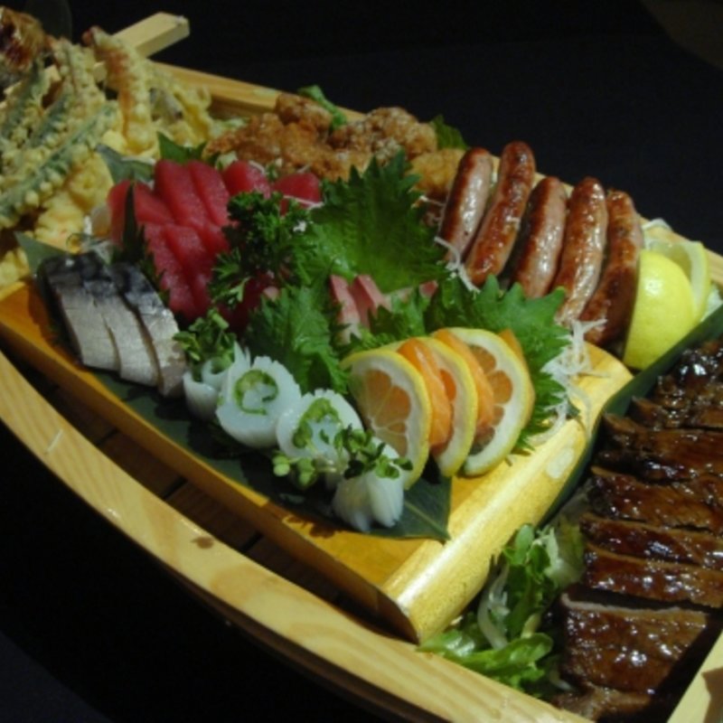 玉手箱舟盛りセット( Restaurant Tamatebako)