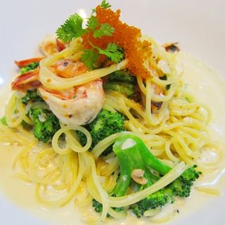 Tobiko Shrimp Spaghetti