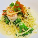 Tobiko Shrimp Spaghetti