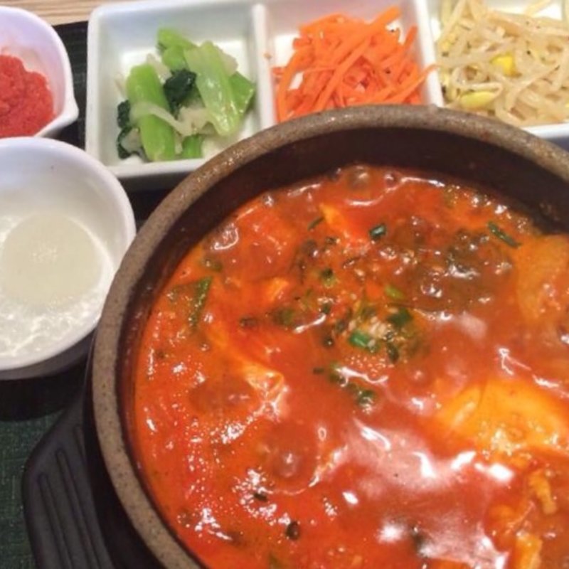 スンドゥブセット(東京純豆腐東急スクエアビル店)