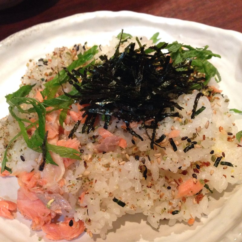 炙りサーモンの混ぜご飯(磯の力 錦通店 )