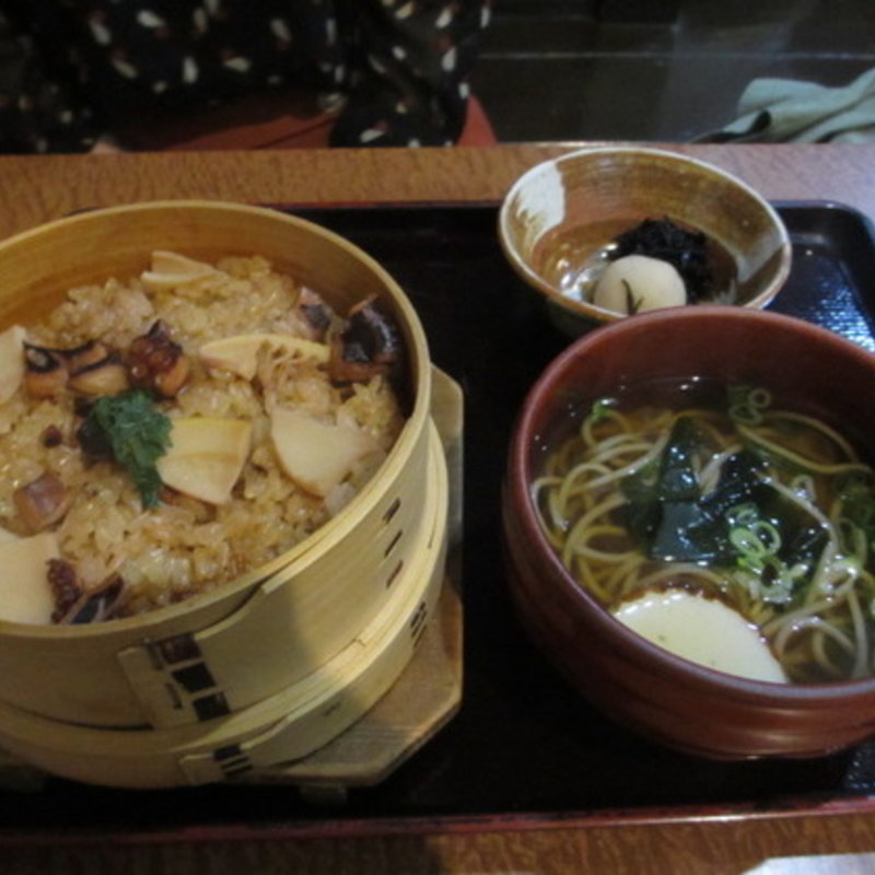 たこせいろセット（温そば）(せんば幸梅 )