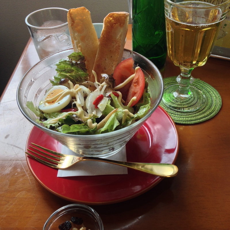 きのこのサラダ(positive cafe)