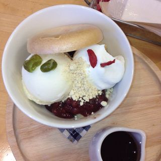 豆乳とほうじ茶のあんみつ(カフェフレディ 立川高島屋店 （CAFE FREDY）)