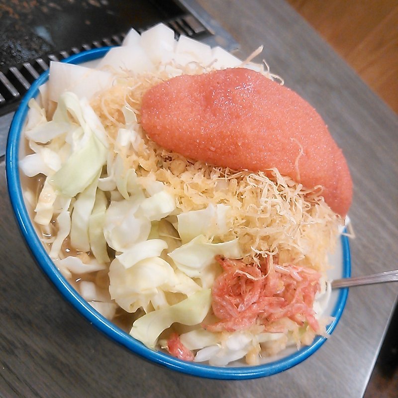 明太子もんじゃ(もんじゃおかめひょっとこ店)