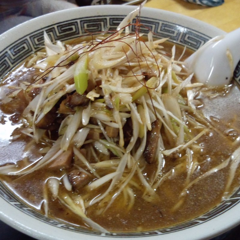  限定 ネギ煮干しソバ （ 中 ） (龍月 )