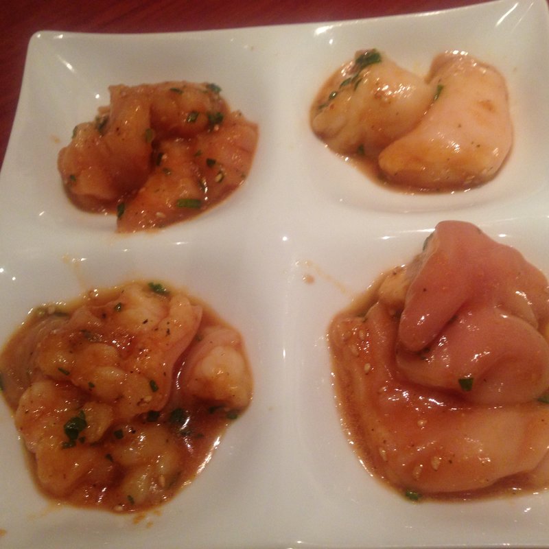 ホルモン盛合せ4種（味噌味）(ぴょんぴょん舎  GINZA UNA)