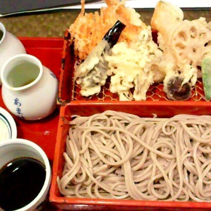 野菜天せいろの御前そば(永坂更科 渋谷東急本店)