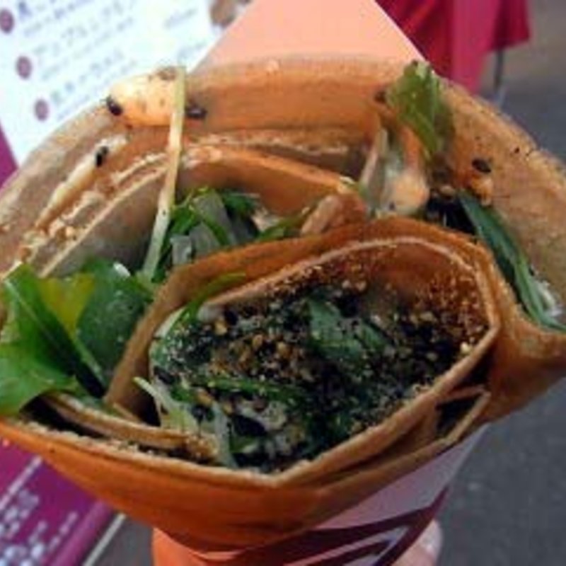  京野菜ゴマクレープ￥400(胡麻屋くれぇぷ堂 （Roast Sesame Crepe）)