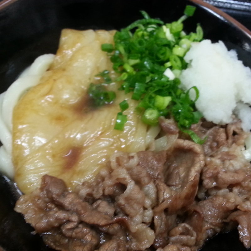 肉おろし餅ぶっかけ(三徳)