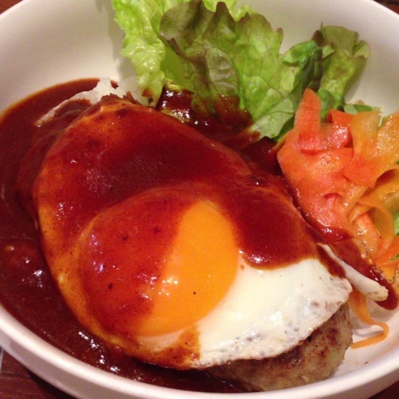 ライスボールセット・ロコモコ(カフェ バニヤン （Cafe Banyan）)