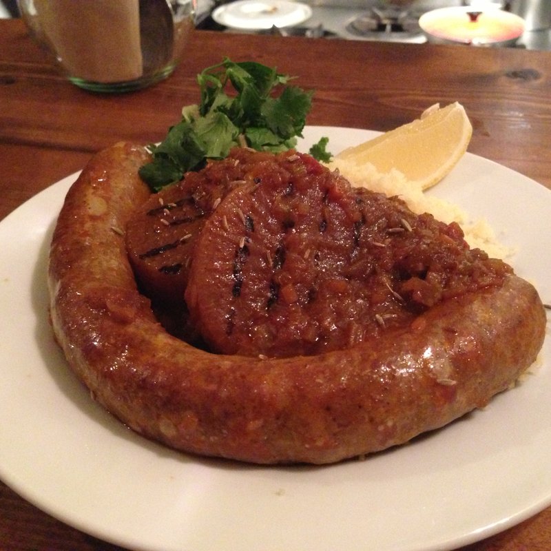 羊のソーセージと大根のクスクス(アヒルストア)