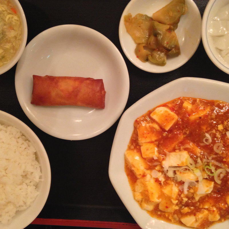 麻婆豆腐定食(中国料理 萬福楼(マンプクロウ) 新館)