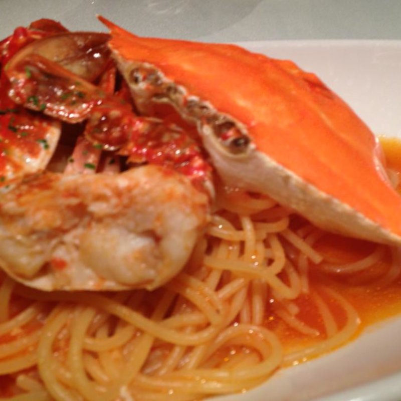 ワタリガニのトマトソース(ジャドール 茶屋町)