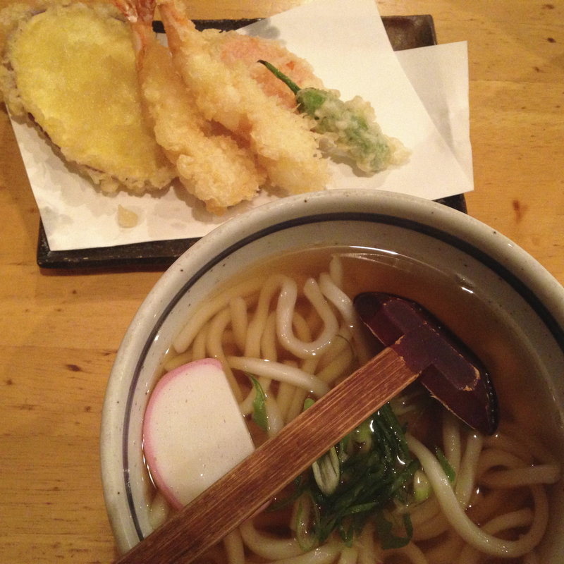 天ぷらうどん(里のうどん 村岡本店)